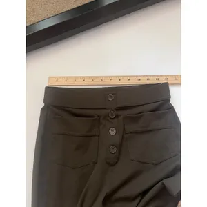 Halara Womens Day Stretch High Waisted Straight Leg Pants Sz M Green Pull On thumbnail 5