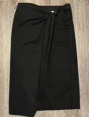 H&M Black Wrap Skirt Size Medium thumbnail 1