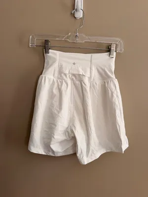 Halara XS Long White High-Waisted Athletic Shorts XS Long With Tags thumbnail 2