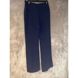 Cabi Midrise Navy Wide Leg Trousers Size 8 Business Officewear Dressy #769 thumbnail 3