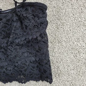 Urban Outfitters x Out from Under Womens Tube Top Medium Black Iris Lace Bra thumbnail 11