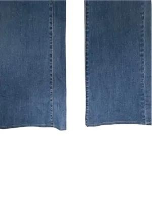 RVCA Light Wash High Rise Wide Leg Flare Denim Jeans thumbnail 3