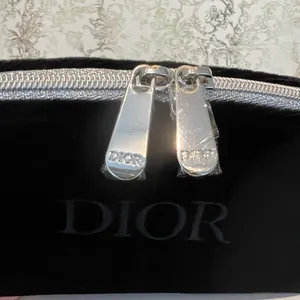 Christian Dior ⚡️ 2024 Black Velvety ‘DIOR’ Monogram Pouch Clutch Bag, NIB thumbnail 4