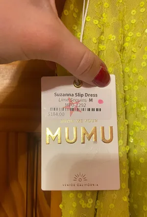 Show Me Your Mumu Yellow Sequin Dress thumbnail 4