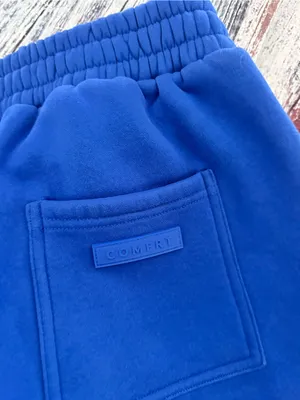 COMFRT Airplane Mode Travel Joggers Royal Blue Fleece Pants thumbnail 6