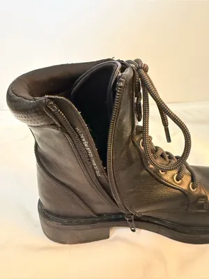 BareTraps Black Lace-Up Ankle Boots with Side Zipper Detail thumbnail 6