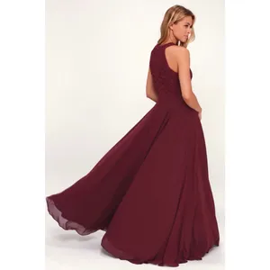 Lulu’s picture perfect burgundy lace maxi dress thumbnail 4