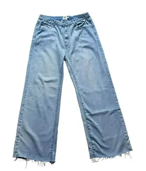 Princess Poly Blue Denim cotton High waisted Y2K Jeans SZ 8 #1859 thumbnail 1