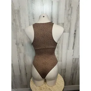 Brown cheetah bodysuit Brown Size XS thumbnail 4