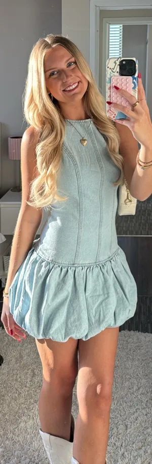 Peppermayo Dress Mini Denim thumbnail 1