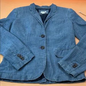 J. Crew Indigo Denim Jacket thumbnail 1