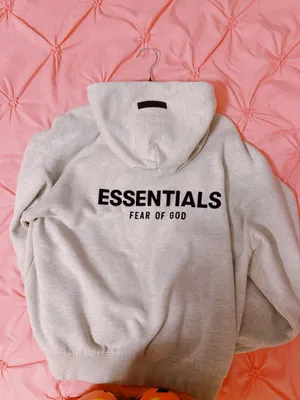 Essentials Grey Fear of God Hoodie thumbnail 2