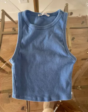 ZARA Tank Top High Neck Cropped thumbnail 1