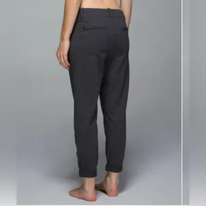 LULULEMON Stress Less Pant Heathered Marled Black‎ Pull On Pants Size 4 thumbnail 2