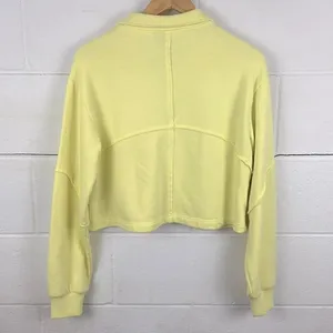 Sweaty Betty revive lounge cropped half zip pullover sweatshirt thumbnail 3