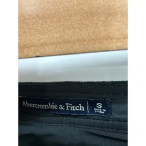Abercrombie Skirt Women S Black Faux‎ Suede Button Front Mini thumbnail 5