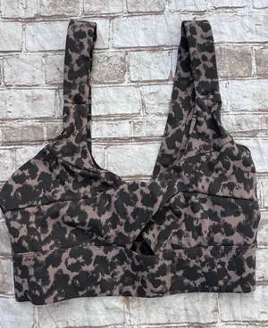 Varley Small Bra Women's Brown Let's Go Staunton Cut-Out‎ Front Sports S $68 thumbnail 1