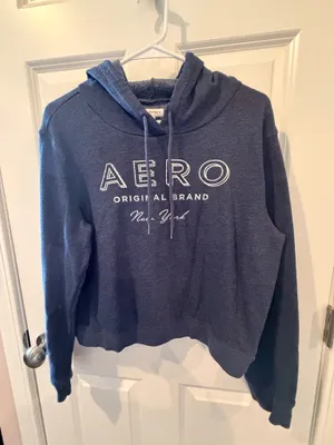 Aéropostale Blue Hoodie Size Large thumbnail 1