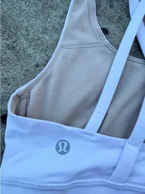 White Lululemon Energy Bra 4 thumbnail 5