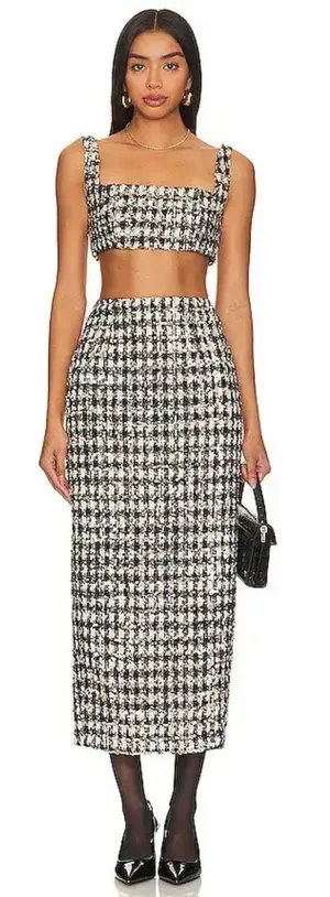 Sau Lee Amelia Skirt Gold Size 8 thumbnail 1