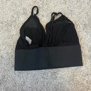 ASOS Black Women's Bralette Crop Top with Mesh Panels thumbnail 3