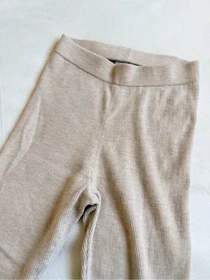& Other Stories Flared Rib Knit Trousers thumbnail 3