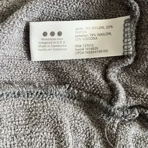 Three Dots Women’s Gray Crew Neck Pullover Sweater‎ Tie Bottom Size Medium thumbnail 4