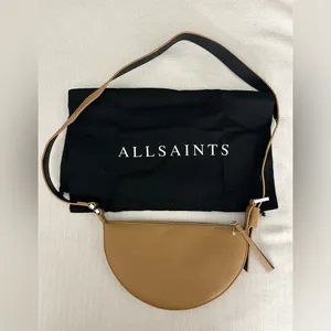 ALLSAINTS Half Moon Leather Crossbody Bag thumbnail 2
