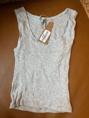 Skims Cotton Rib Tank Heather grey XS (C4) NWT thumbnail 1