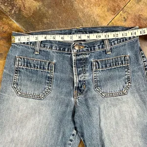 Abercrombie Button Up Capri Denim Jeans 4 thumbnail 2