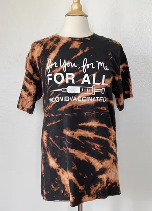 Comfort Wash Black Graphic Covid T-Shirt thumbnail 1