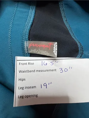 Free People Movement Class Act Cropped Legging L Blue Grass Running Workout Gym thumbnail 10