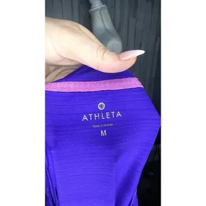 Athleta Women's Purple Run On‎ Tank Top Size Medium Sleeveless Lightweight thumbnail 6