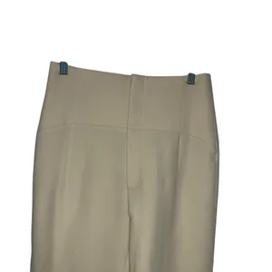 Zara‎ Beige Straight Leg High Waisted Polyester Dress Pants Women Size Medium thumbnail 2