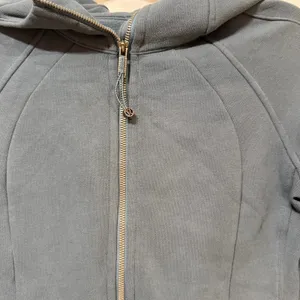 Lululemon Scuba Full Zip Hoodie Dark Blue LW4AWMS Womens Size 4 Sweatshirt thumbnail 4