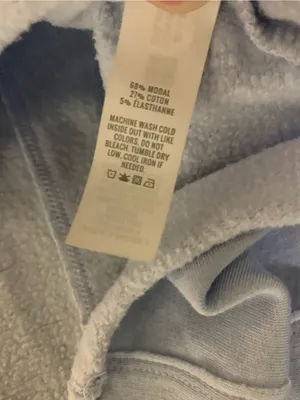 Offline By Aerie Light Blue Cropped Sweatshirt M Oversized Raw Hem Pullover thumbnail 6