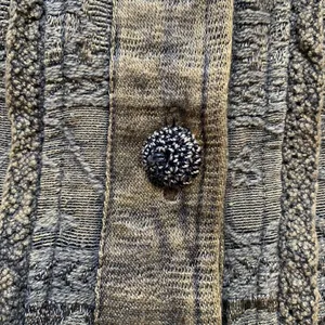 Vintage Flashback‎ Vest Metallic Brown Floral Detail Lace Embroidered High Neck thumbnail 10