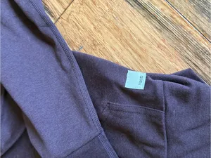 Vuori Halo Performance Hoodie 2.0 Dark Purple Heather Size Large Fig Heather thumbnail 3
