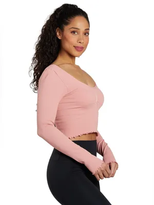 Spiritual Gangster Sweetheart Seamless Long Sleeve Size XS thumbnail 2