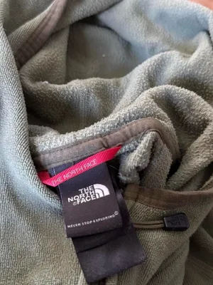 The North Face Women's Sage Green Hooded Full-Zip Fleece Jacket thumbnail 4