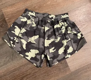 Lululemon Hotty Hot Low-Rise Short Camo Print Women's Running Green Size 6 thumbnail 1