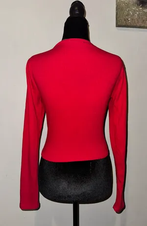 Long Sleeve Crop Top thumbnail 2