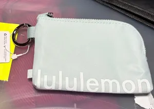 Lululemon Clippable Card Pouch New With Tags Sold Out MIBR/WHT (Mint Breeze.Whit thumbnail 1