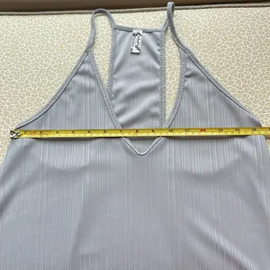 Free People Intimately Free Gray Ribbed Swing Racerback Tank Top Size S thumbnail 7