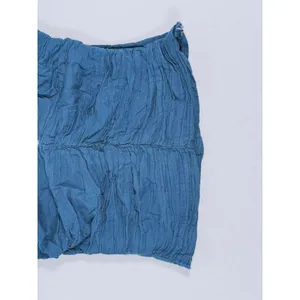 Abercrombie & Fitch Ruched Puff Sleeve Top S Blue Coquette Romantic Prep Cottage thumbnail 5