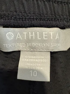 Athleta - Black textured Brooklyn Shorts- 10 thumbnail 5