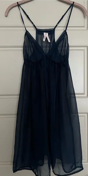 Sparkle & Fade Sheer Navy slip size S thumbnail 1
