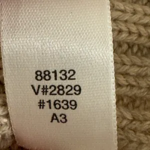 3278 | Vintage 90s Lands' End Ribbed Cotton Sweater Beige USA Made Women S thumbnail 9