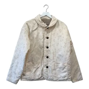 Carve Designs Reversible Quilted Jacket Gray Cream Floral Size S Lightweight thumbnail 7