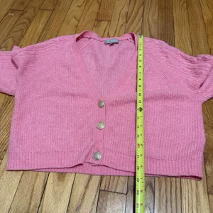 J. Crew Pink Supersoft cropped cable thumbnail 6
